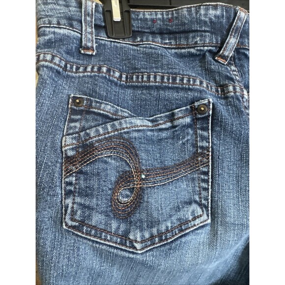 Latina Life Jeans REPAVED  Into Flared Boho  Art Jeans SZ 14 - Picture 11 of 15